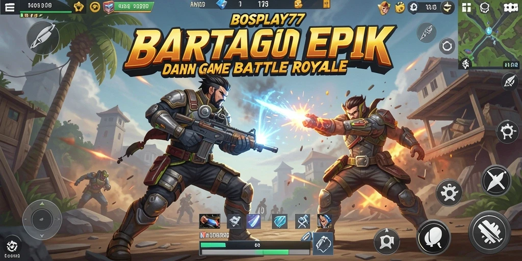 Tampilan menegangkan dari gameplay <strong>BOSPLAY77</strong> di medan perang.