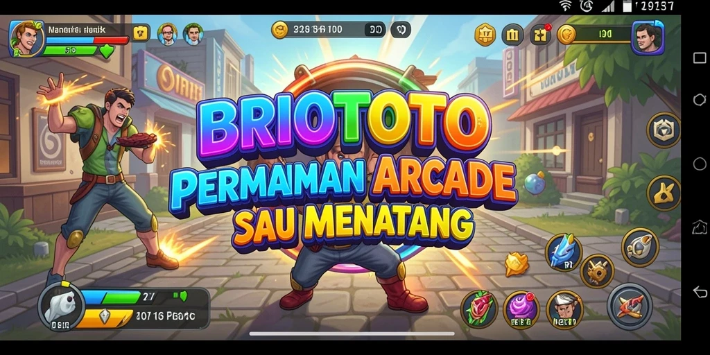 Tampilan gameplay seru dalam BRIOTOTO yang membuat ketagihan.