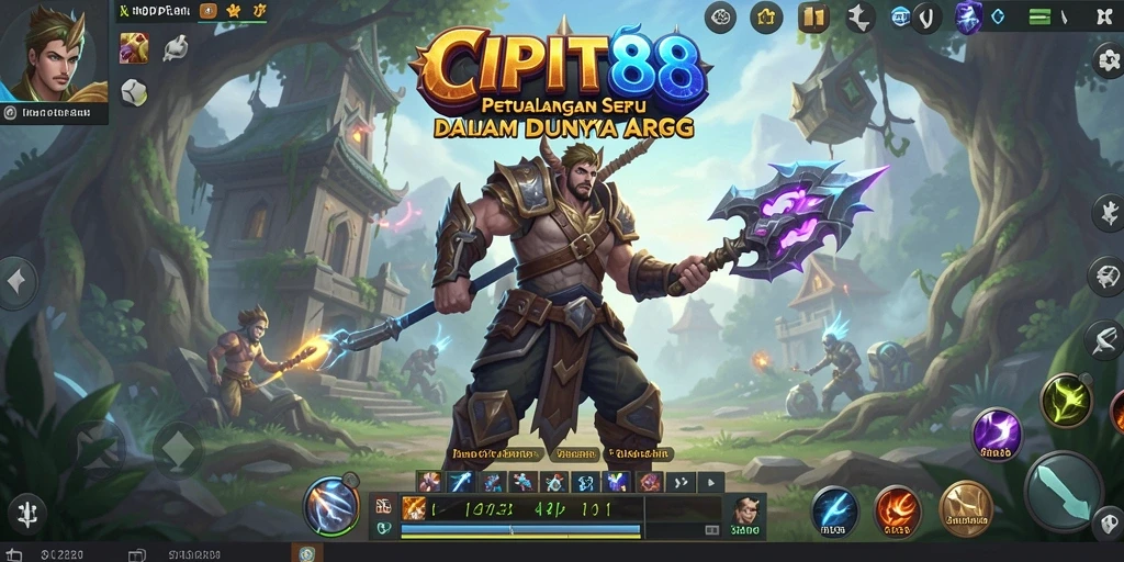 Screenshot utama CIPIT88 menampilkan aksi pertempuran yang mendebarkan dalam dunia ARPG.