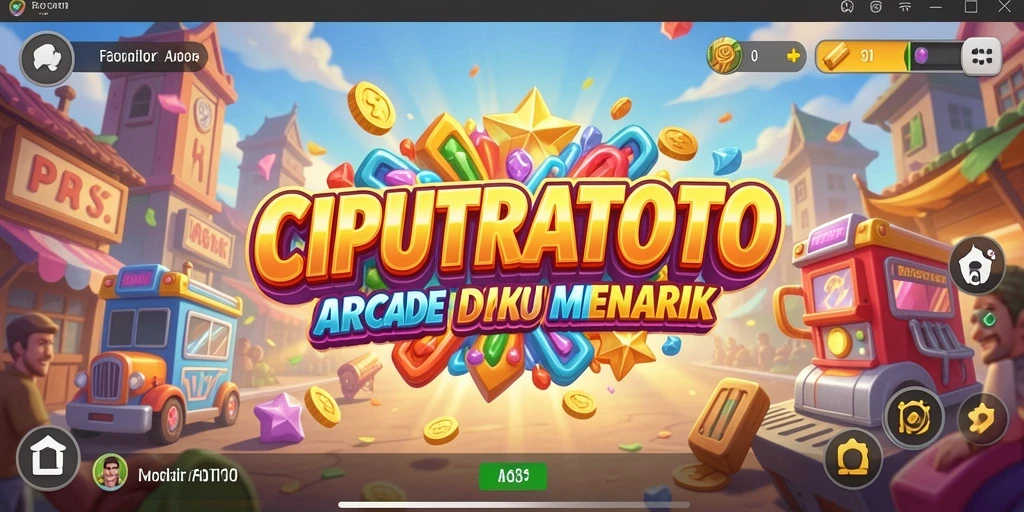 Tampilan gameplay seru dari CIPUTRATOTO yang menampilkan tantangan Arcade.