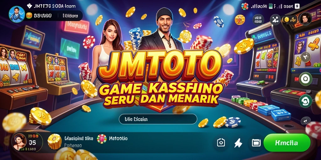 Screenshot gameplay JMTOTO menampilkan suasana kasino yang mendebarkan.