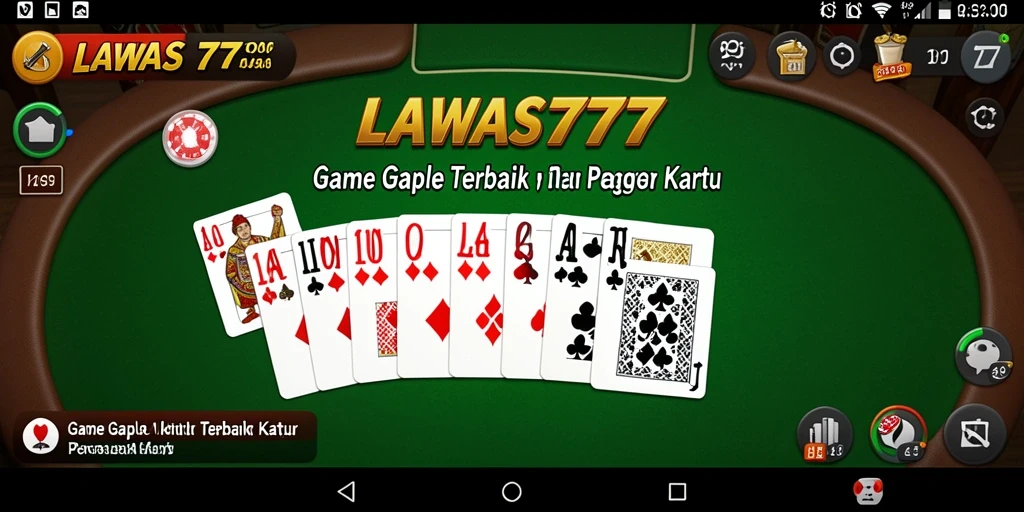 Screenshot LAWAS777 menampilkan momen seru permainan Gaple dengan teman.