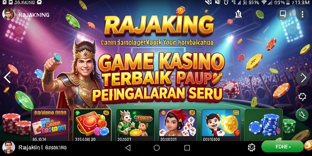 Tangkapan layar gameplay RAJAKING yang menarik dan mendebarkan.