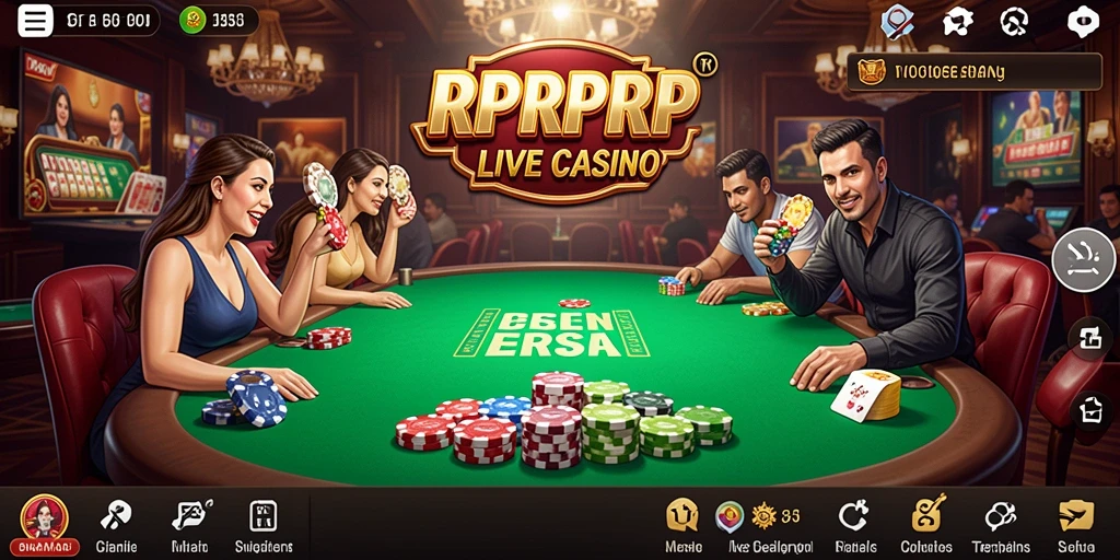 Screenshot RPRPRP menampilkan aksi Live Casino yang mendebarkan.