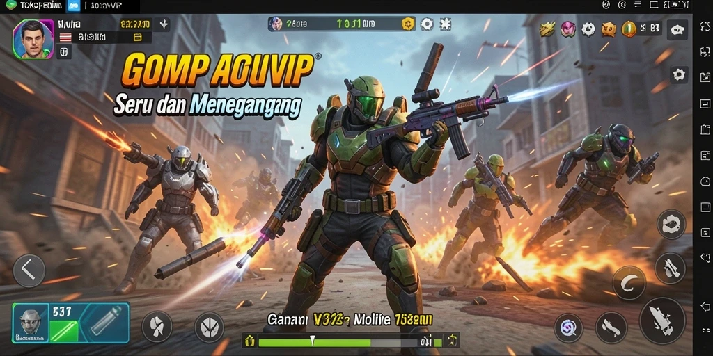 Gameplay seru dan menegangkan di TOKOPEDIAVIP.